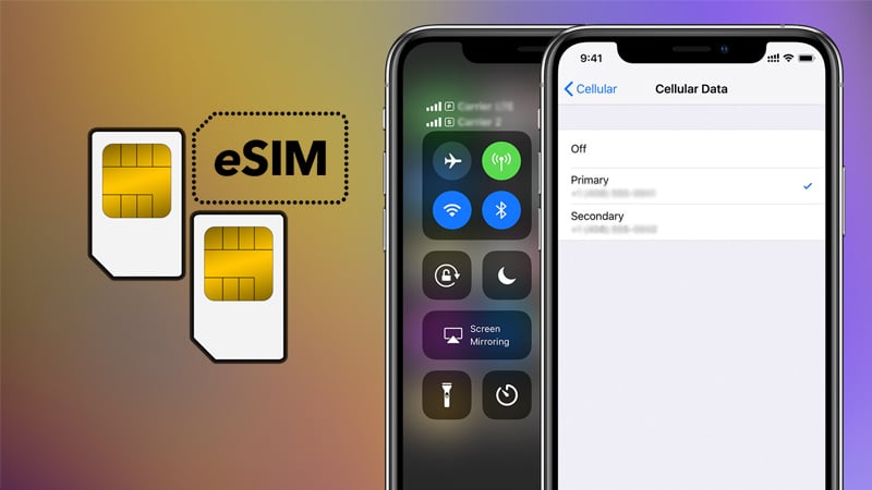 eSIM là gì? iPhone có áp dụng được công nghệ eSIM? 1 esim